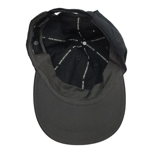 Nike Golf Strapback Cap Embroidered Swoosh Unisex Trucker Baseball Hat Black - Picture 5 of 12